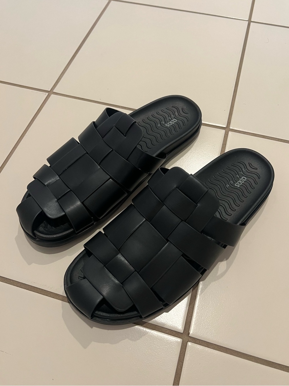 ASOS Black Fisherman Sandals